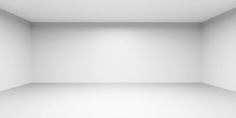 Poster - white empty room with copy space to add content and design 3d render illustration