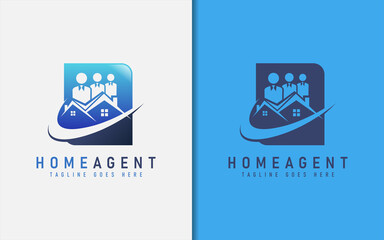 Poster - Home Agent Residential Logo Design.