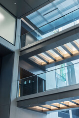 Aufkleber - interior of modern architecture. Building abstract background