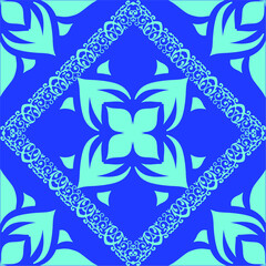 Poster - Vector ornament paisley Bandana Print, silk neck scarf or kerchief square pattern design style for print on fabric.