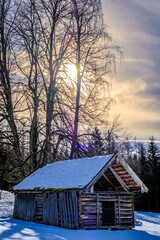 Wall Mural - old barn in austria