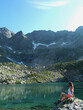 lac de haute montagne en fin de journée 