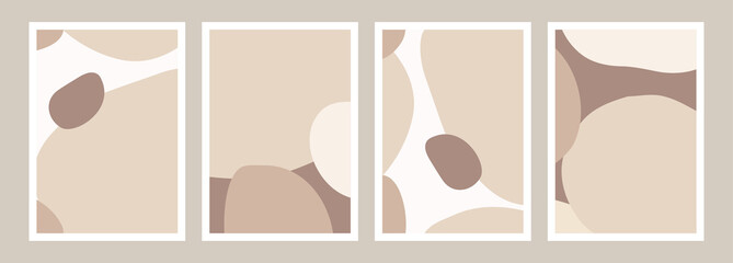 Poster - abstract organic shapes art prints collection