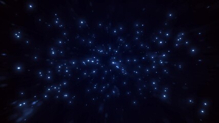 Poster - Starburst Fx Background With Shining Particles Loop/ 4k animation of an abstract shining starburst background with glowing fx and moving forward and backwards