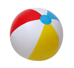 Poster - Beach ball on white