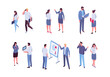 © Oksana_Latysheva - Office life. Isomeric business people vector set. Flat vector characters isolated on white background..