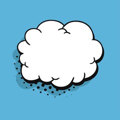Poster - pop art speech bubble without text. cartoon style vector collection of frames. comic illustration on