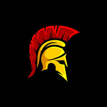Spartan Warrior Symbol, Emblem. Spartan Helmet Logo,  
Spartan Greek Gladiator Helmet Logo