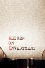 Poster - Return on investment