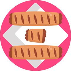 English Food Icon. Food Icon. Vector Illustration