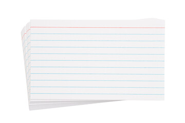 Sticker - Retro white paper index cards isolated on white