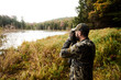 © Cavan Images - Bow Hunting glassing in the Appalachian Mountains