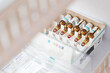 © Cavan Images - a package of drug ampoules