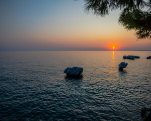 Wall Mural - Landscape at the sea in Greece