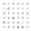 © tettygreen - Thin line icons set. Icons for marketing