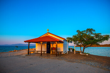 Canvas Print - Church near the sea