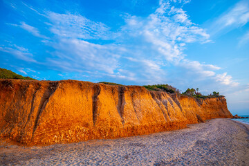 Canvas Print - Landscape at the sea in Kassandra peninsula, Greece