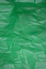 Green Plastic Bag Texture, Close-up, Background Design