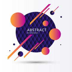 Poster - Modern background with abstract elements and dynamic shapes. Vector illustration.