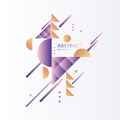 Poster - Modern background with abstract elements and dynamic shapes. Vector illustration.