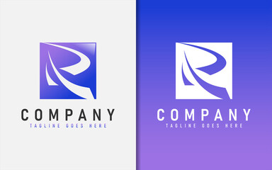 Poster - Abstract Initial Letter R with Modern Sharp Shape Logo Design. Usable For Business, Community, Foundation, Tech, Services Company. Vector Logo Design Illustration.