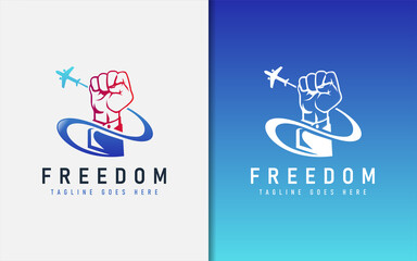 Poster - Freedom, Motivation Logo Design.