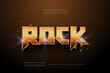 © Nandar Adhuri - Golden Rock style Text effect editable premium free download