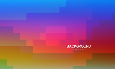 Aufkleber - Abstract background vector illustration. Colorful gradient with geometric shapes composition.