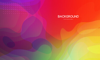 Aufkleber - Abstract background vector illustration. Colorful gradient with geometric shapes composition.