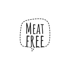 Wall Mural - ''Meat free'' Lettering