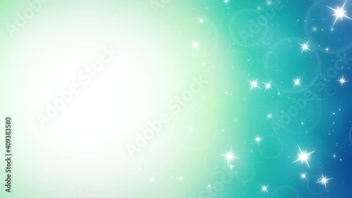 グラデーション キラキラ 水玉 青 緑 動画素材 Fu Non