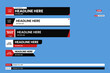© rifkyns - Lower third news vector set for broadcasting and media online