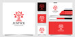 © Deriel - Law firm logo and house crown design. icon and business card