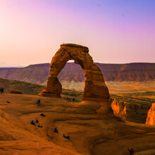Delicate Arch At Sunset