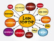 © dizain - Lean startup mind map, business concept for presentations and reports