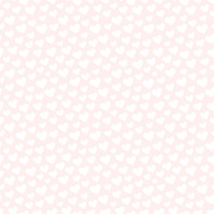 Poster - Valentines Day seamless vector pattern with hearts