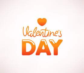 Poster - Vallentines day vector logo design