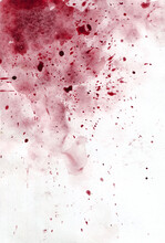Abstract Watercolor Background. Red Spots, Blots, Splashes. Paint Texture
