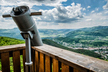 Wall Mural - View from lookout tower Haj, Nova Bana, Slovakia