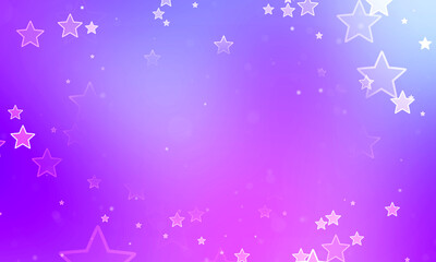 Wall Mural - Beautiful modern floating stars frame background.