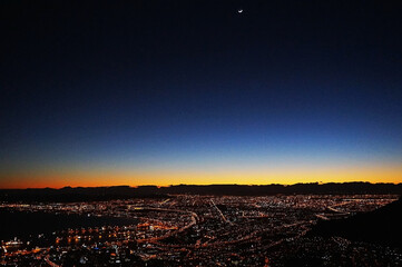 sunrise over capetown