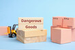 © gesrey - Courier Industry Term dangerous goods. Cargo requiring special packaging and transportation rules.