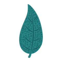 Sticker - tropical leaf foliage natural decoration abstract style icon