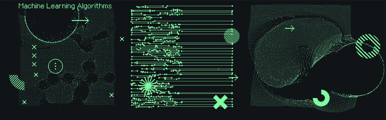 Aufkleber - Pattern of the microcircuit silicon chip, motherboard.