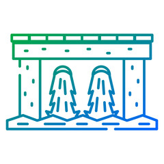 Poster - Hydroelectric power plant icon