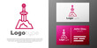 Logotype line Sword in the stone icon isolated on white background. Excalibur the sword in the stone from the Arthurian legends. Logo design template element. Vector.