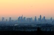 Skyline Frankfurt bei Morgengrauen