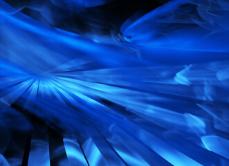 Poster - Technological textured background. 3D Fractal graphics. Science and technology concept.