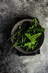 Poster - Raw salad with rucola leaves