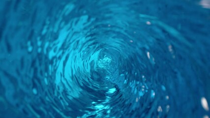 Poster - Super slow motion of rotating water in twister shape with zoom camera movement. Filmed on high speed cinema camera, 1000 fps.